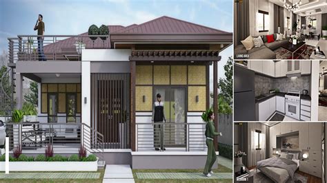 modern half amakan house design|Contemporary Half Amakan House Design with 3 Bedroom.